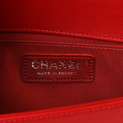 Chanel Lambskin Quilted Medium Boy Flap Red 6 of 11