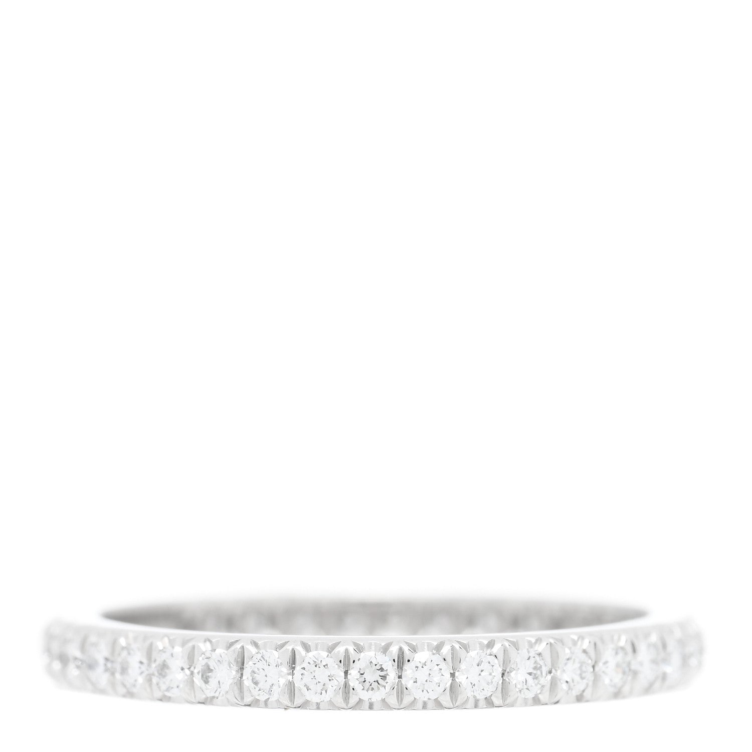 Tiffany Platinum Diamond .33ctw Soleste Eternity Band Ring 48 4.5 3 of 4