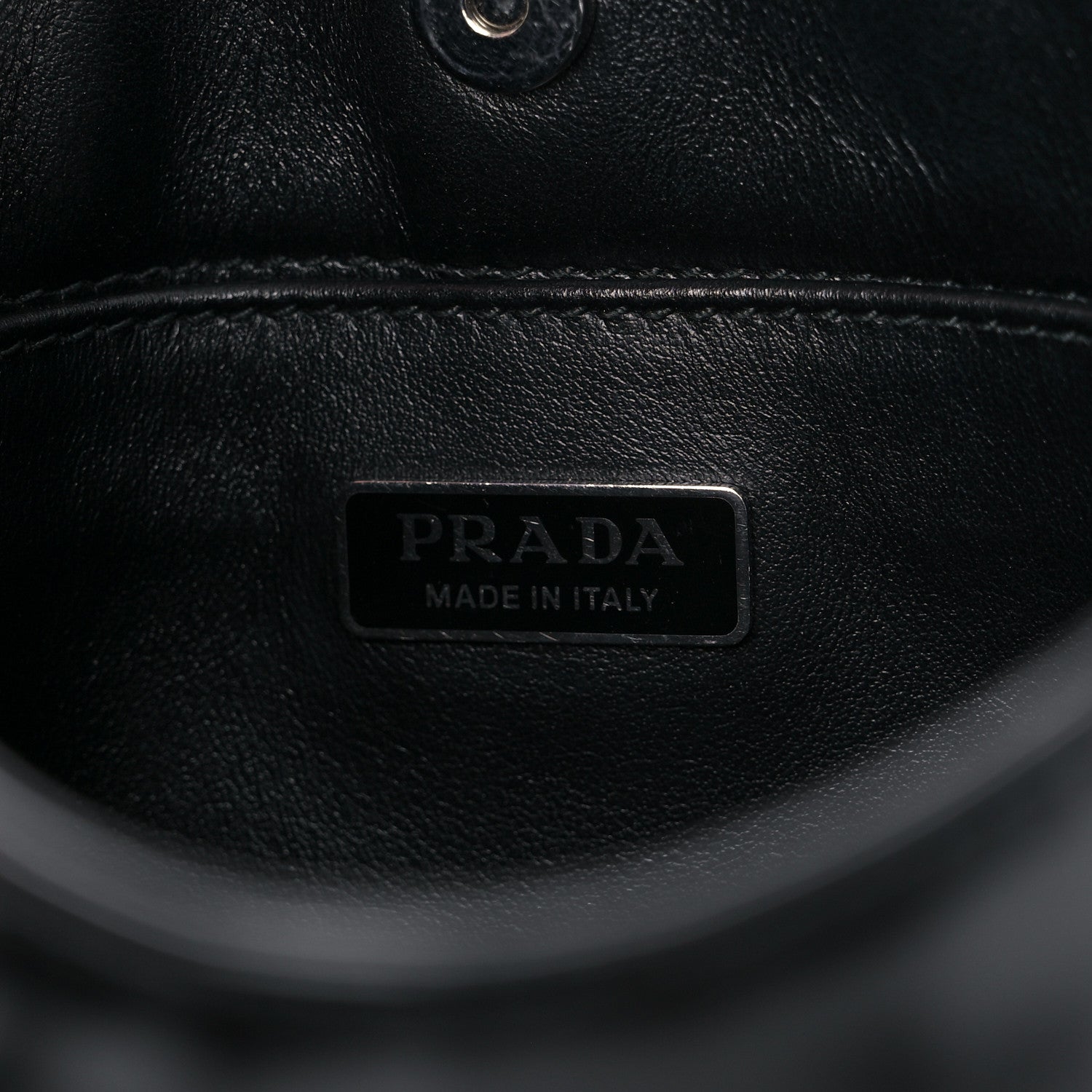 Prada Spazzolato Cleo Shoulder Bag Black 11 of 12