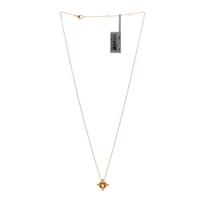 David Yurman 18K Yellow Gold Diamond Madeira Citrine Novella Pendant Necklace 2 of 4