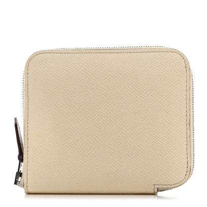 Hermes Epsom Silk'In Compact Wallet Nata 1 of 7