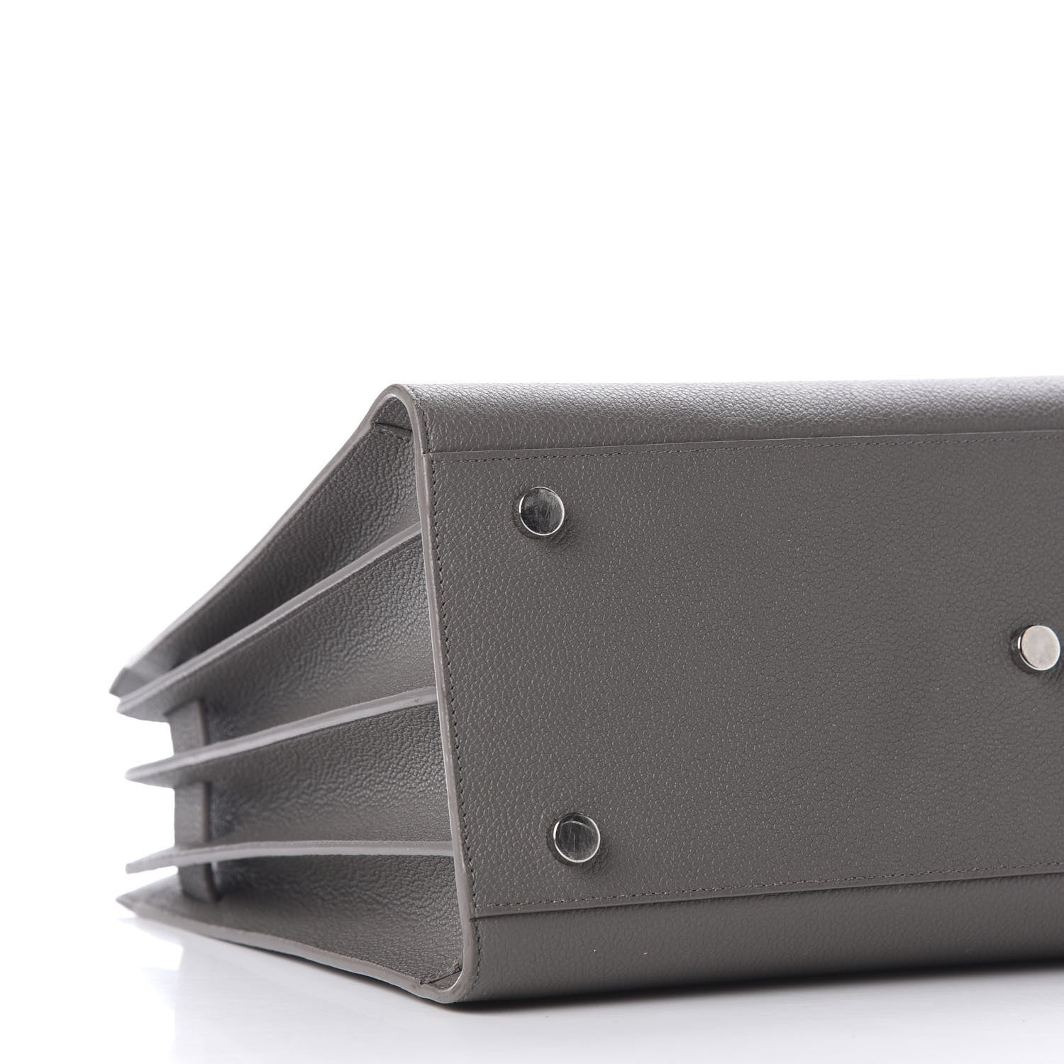 Saint Laurent Grained Calfskin Small Sac De Jour Fog 8 of 10
