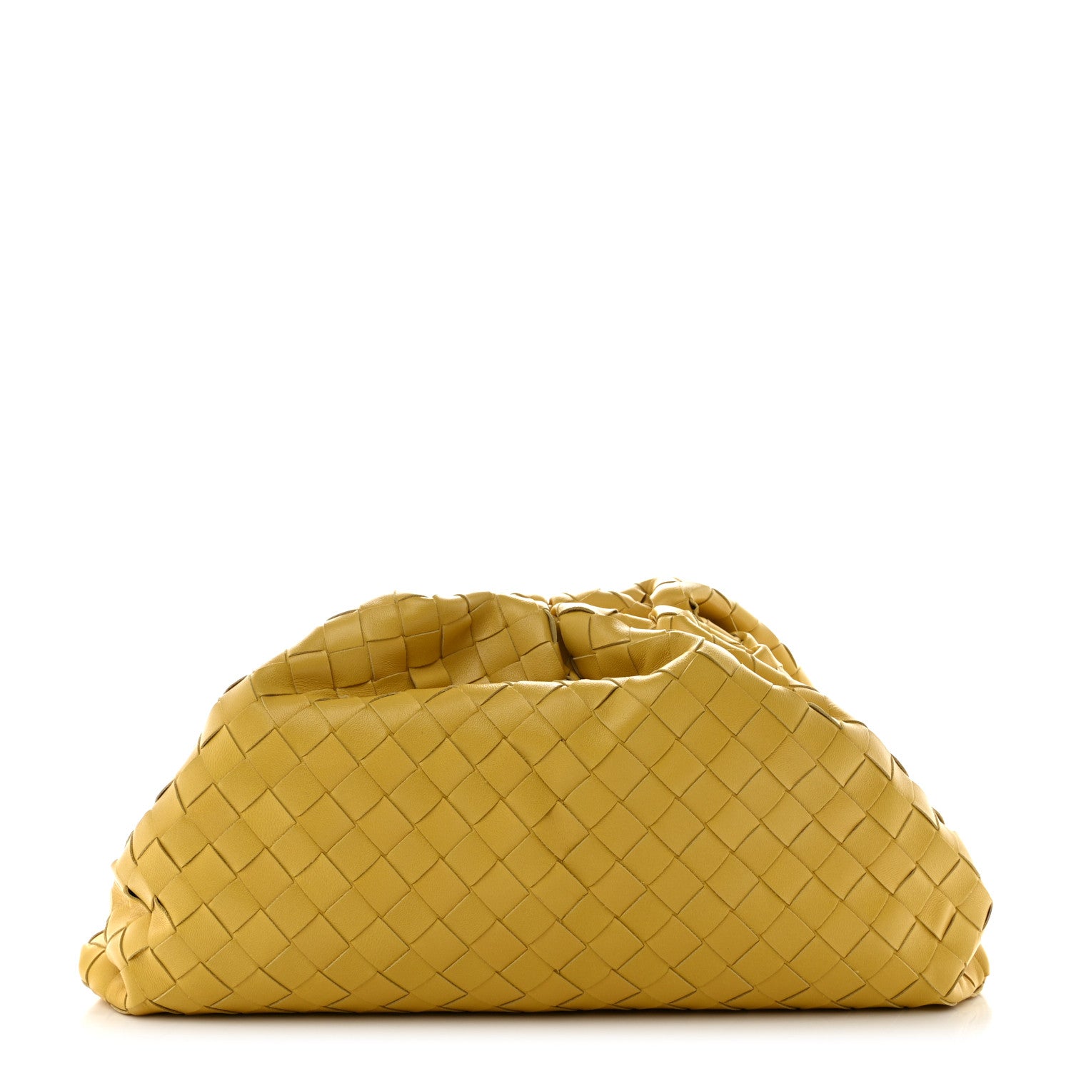 Bottega Veneta Nappa Maxi Intrecciato The Pouch Oversized Clutch Buttercup 1 of 8