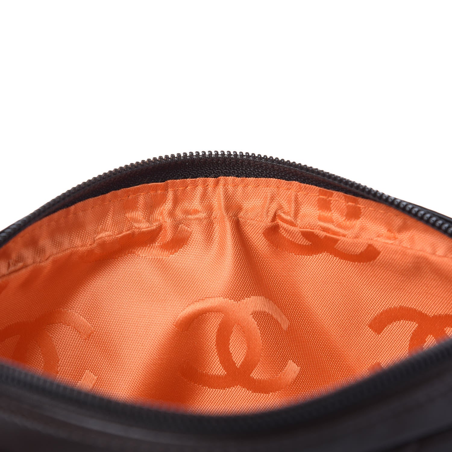 Chanel Calfskin Quilted Cambon Pochette Brown Beige 11 of 11