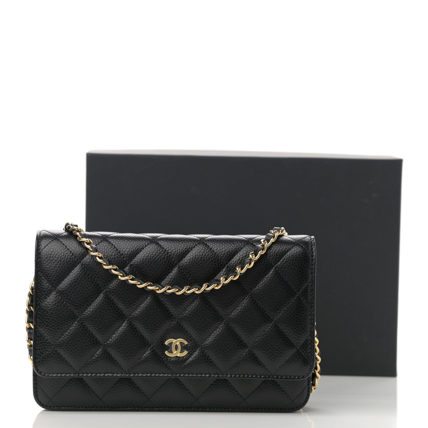 Chanel Caviar Quilted Wallet On Chain WOC Black 11 of 11