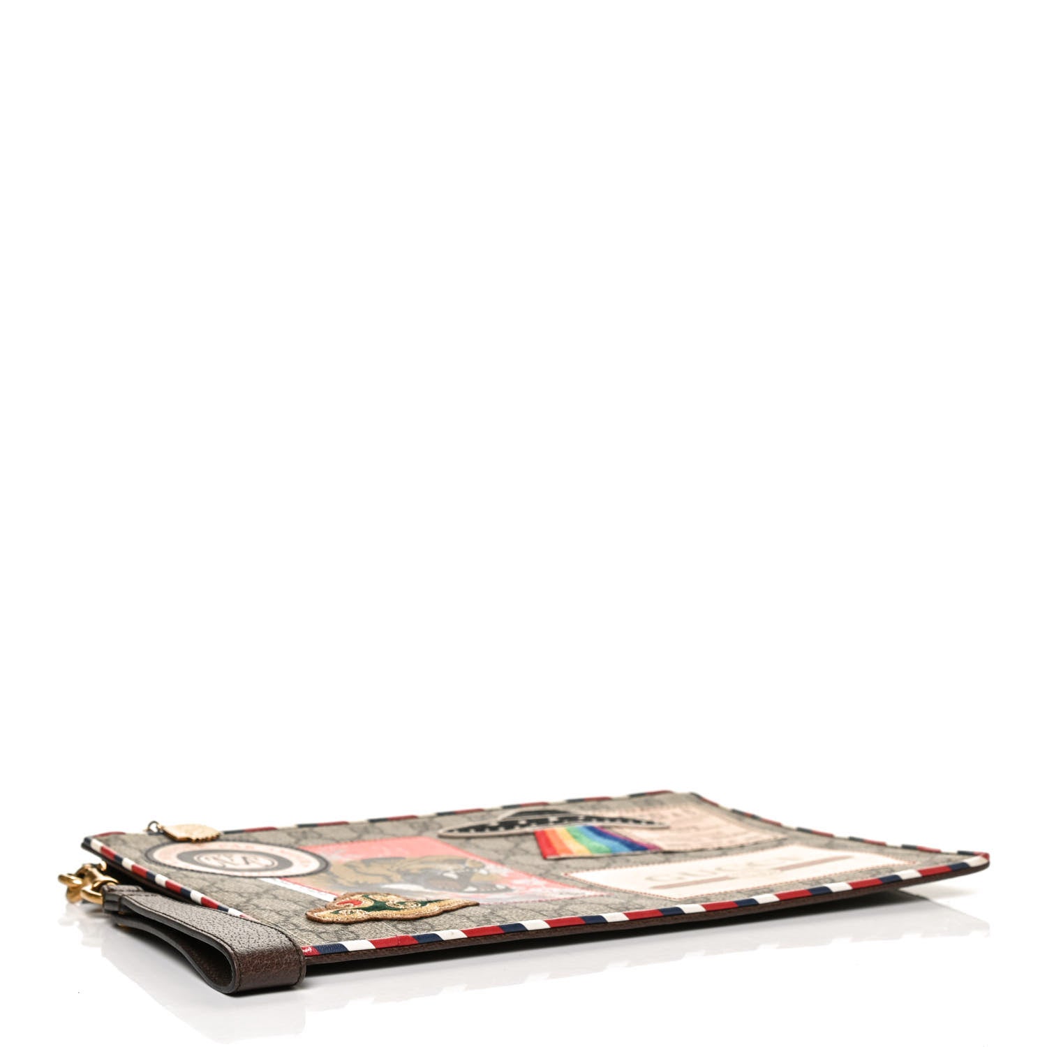 Gucci GG Supreme Monogram Courrier Documents Holder Beige New Acero 4 of 12