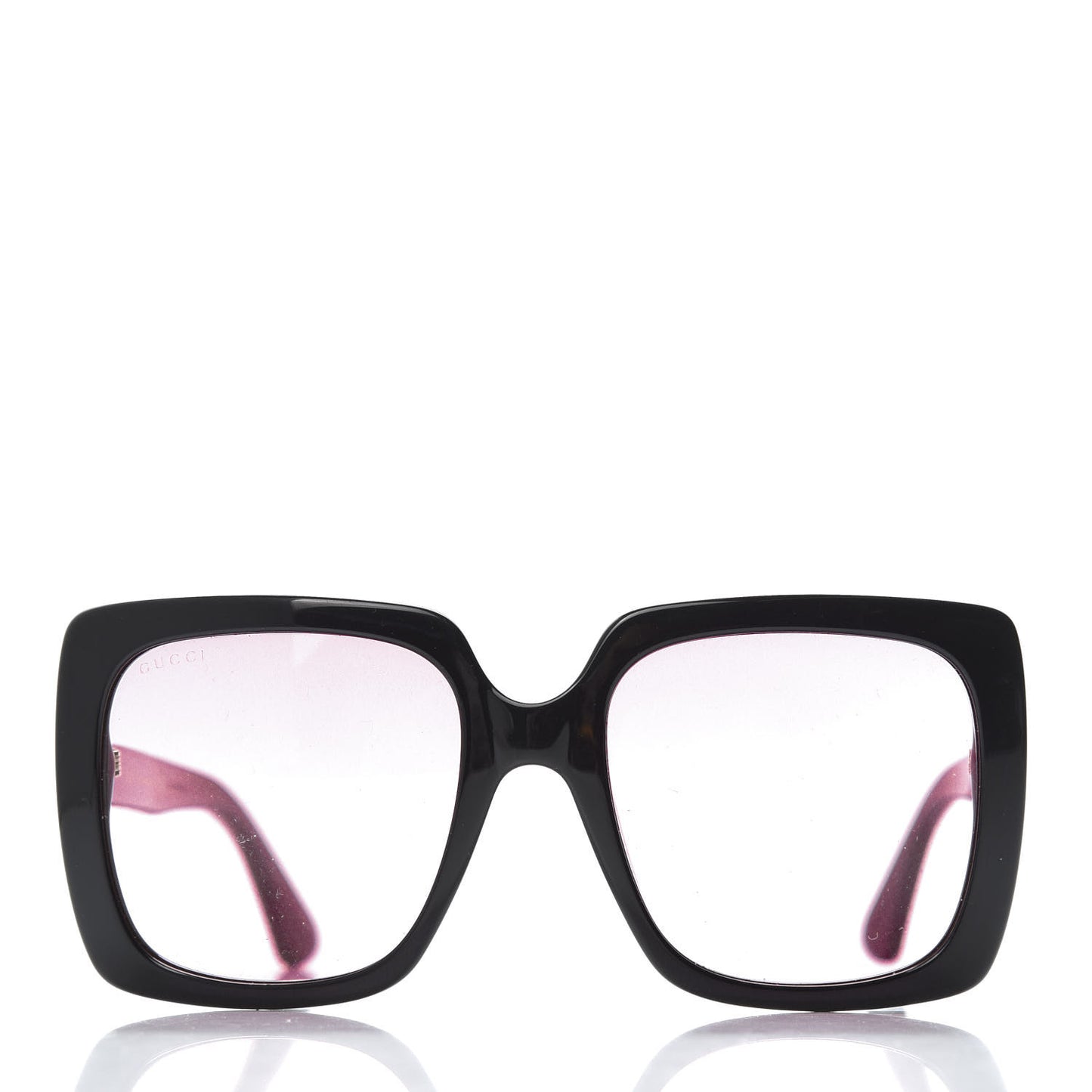 Crystal Square Frame GG Sunglasses GG0418S Black Pink
