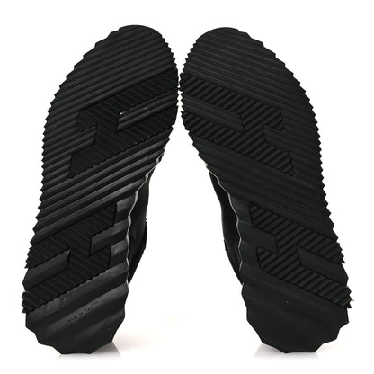 Hermes Technical Mesh Suede Goatskin Bouncing Sneakers 43 Black 7 of 13