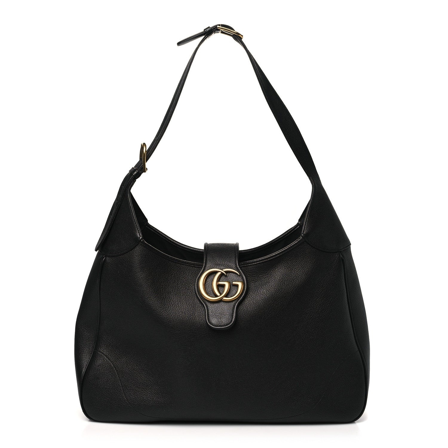 Gucci Goatskin Large Aphrodite Shoulder Bag Black 1 of 10