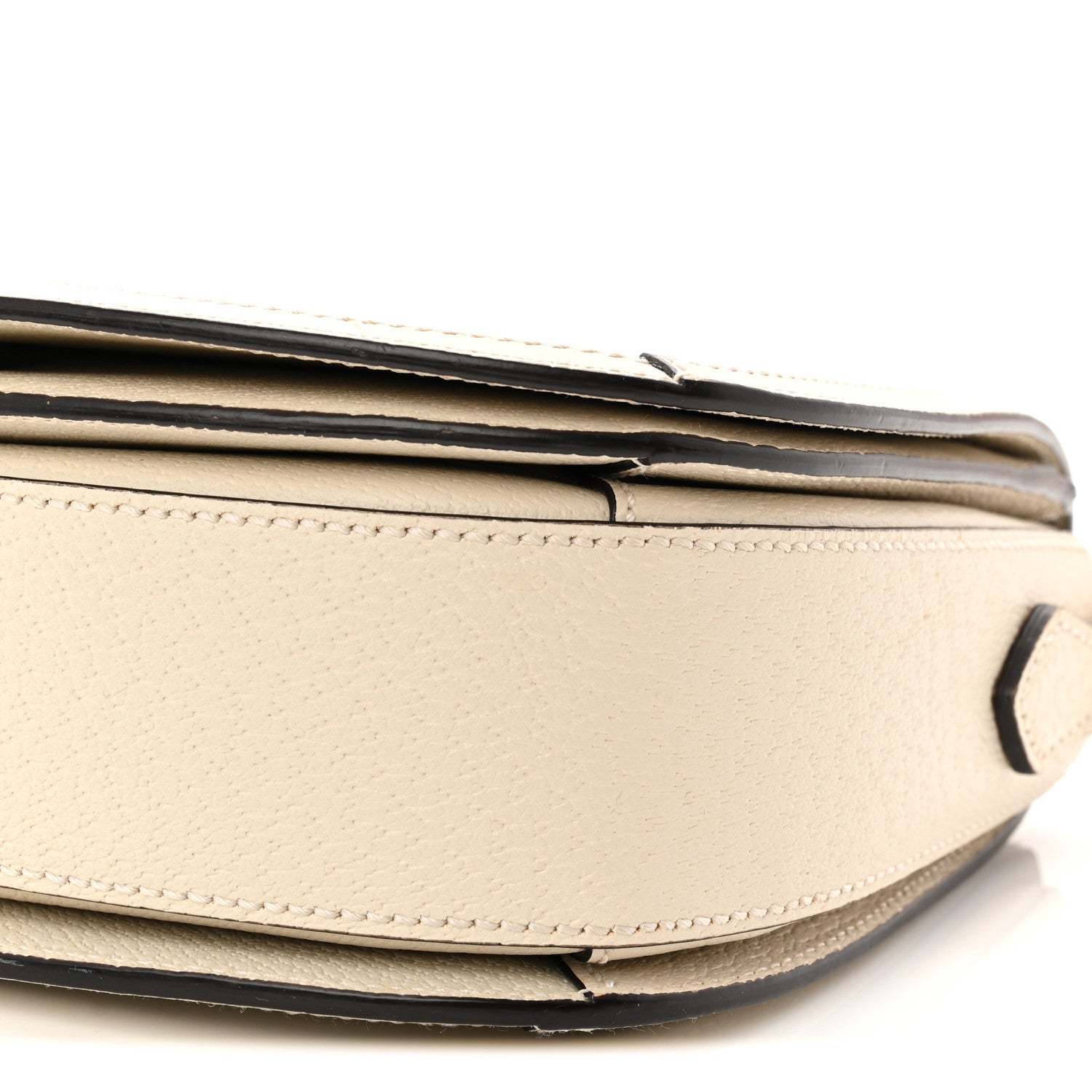Gucci Textured Calfskin Small Ophidia Flap Messenger Bag Mystic White 10 of 12