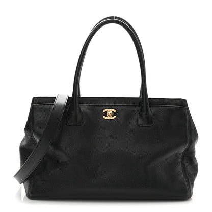 Chanel Calfskin Cerf Executive Shopper Tote Black 1 of 13