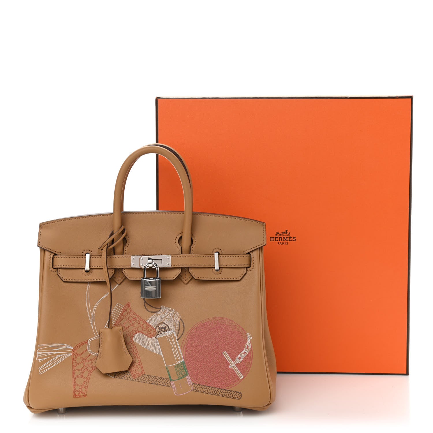 Hermes Swift In & Out Birkin 25 Biscuit 12 of 12