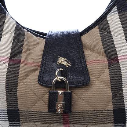 Burberry House Check Quilted Brook Hobo 15 of 15