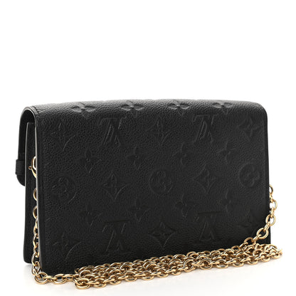 Louis Vuitton Empreinte Vavin Chain Wallet Black 3 of 10