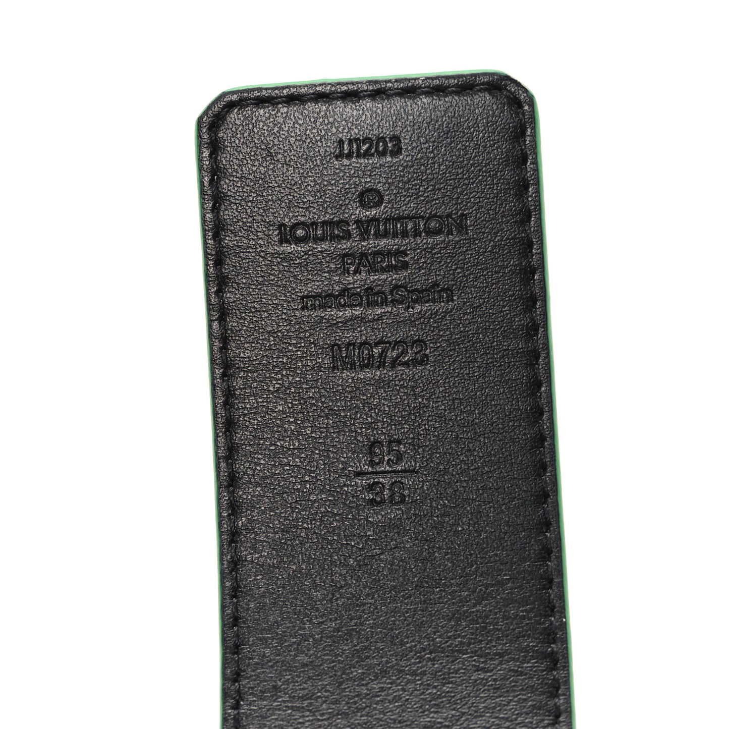 Monogram Eclipse Taigarama 40mm LV Initiales Reversible Belt 95 38 Green