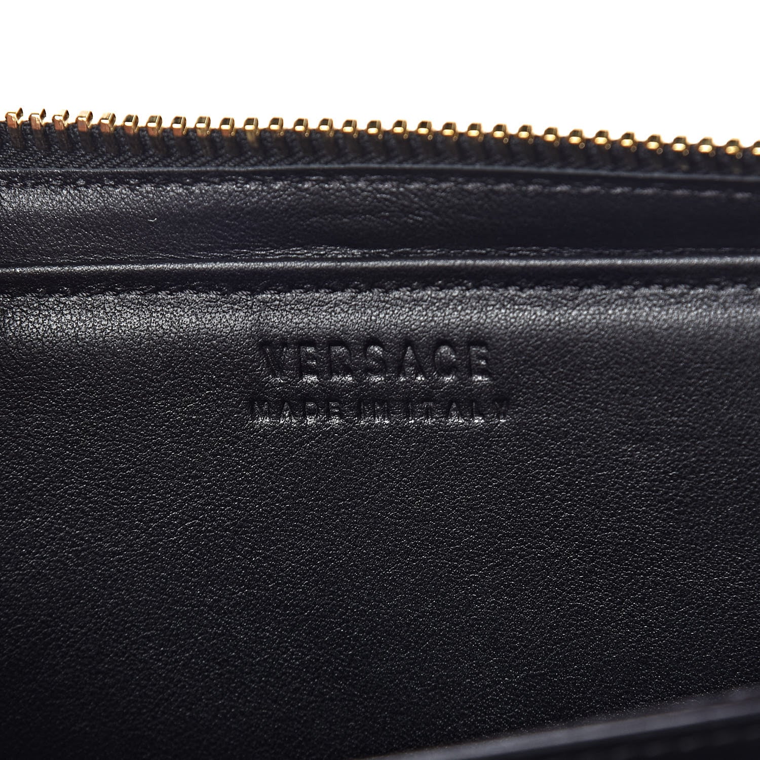 Versace Calfskin Stitched Donna iPad Case Black 6 of 9