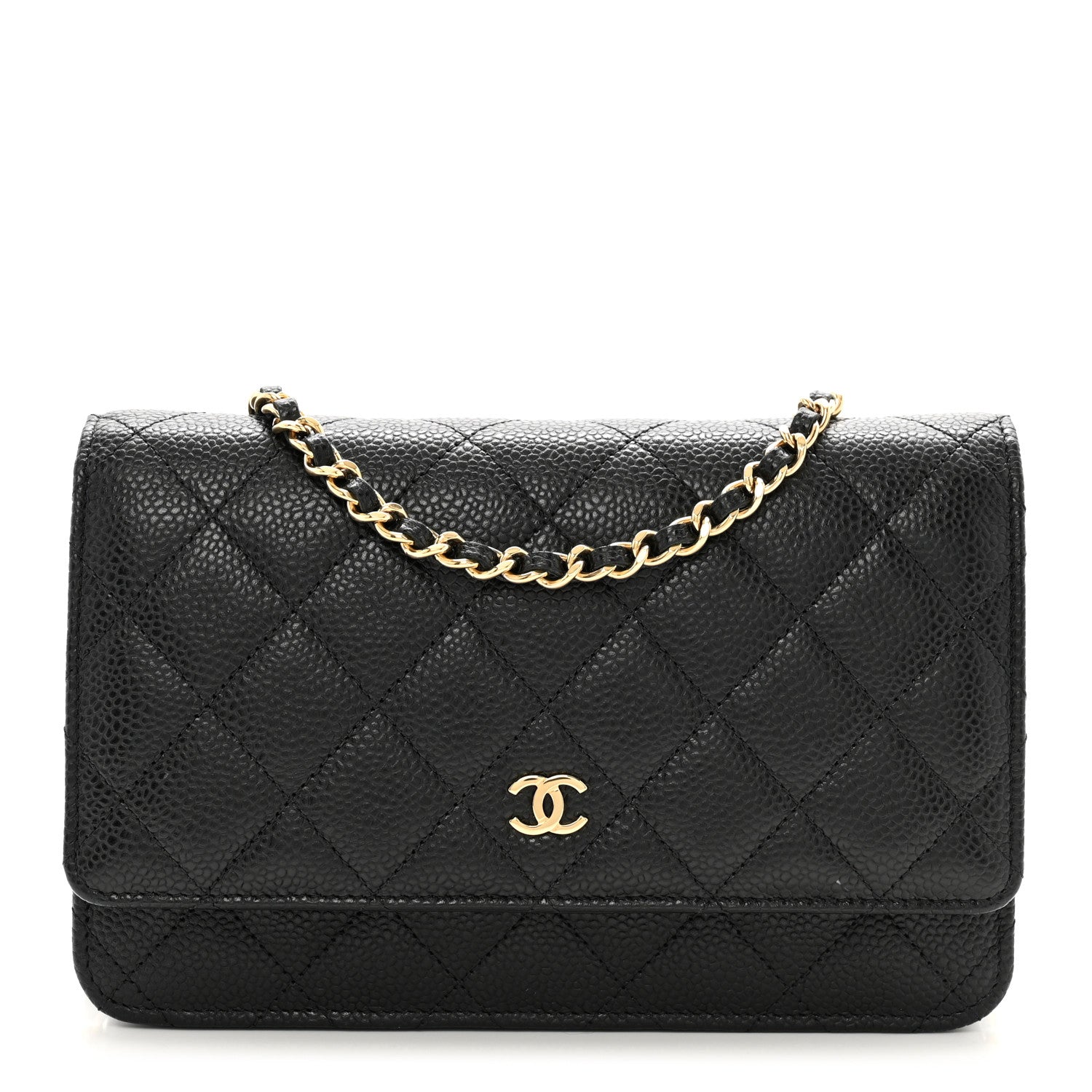 Chanel Caviar Quilted Wallet on Chain WOC Black 1 of 10