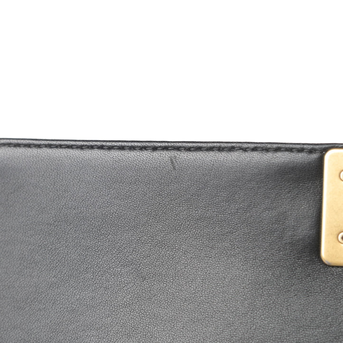Lambskin Quilted New Medium Boy Flap Black