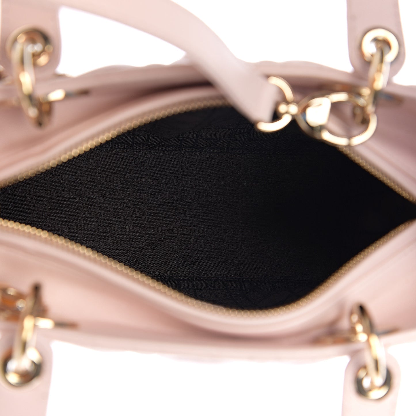 Lambskin Cannage Medium Lady Dior Light Pink