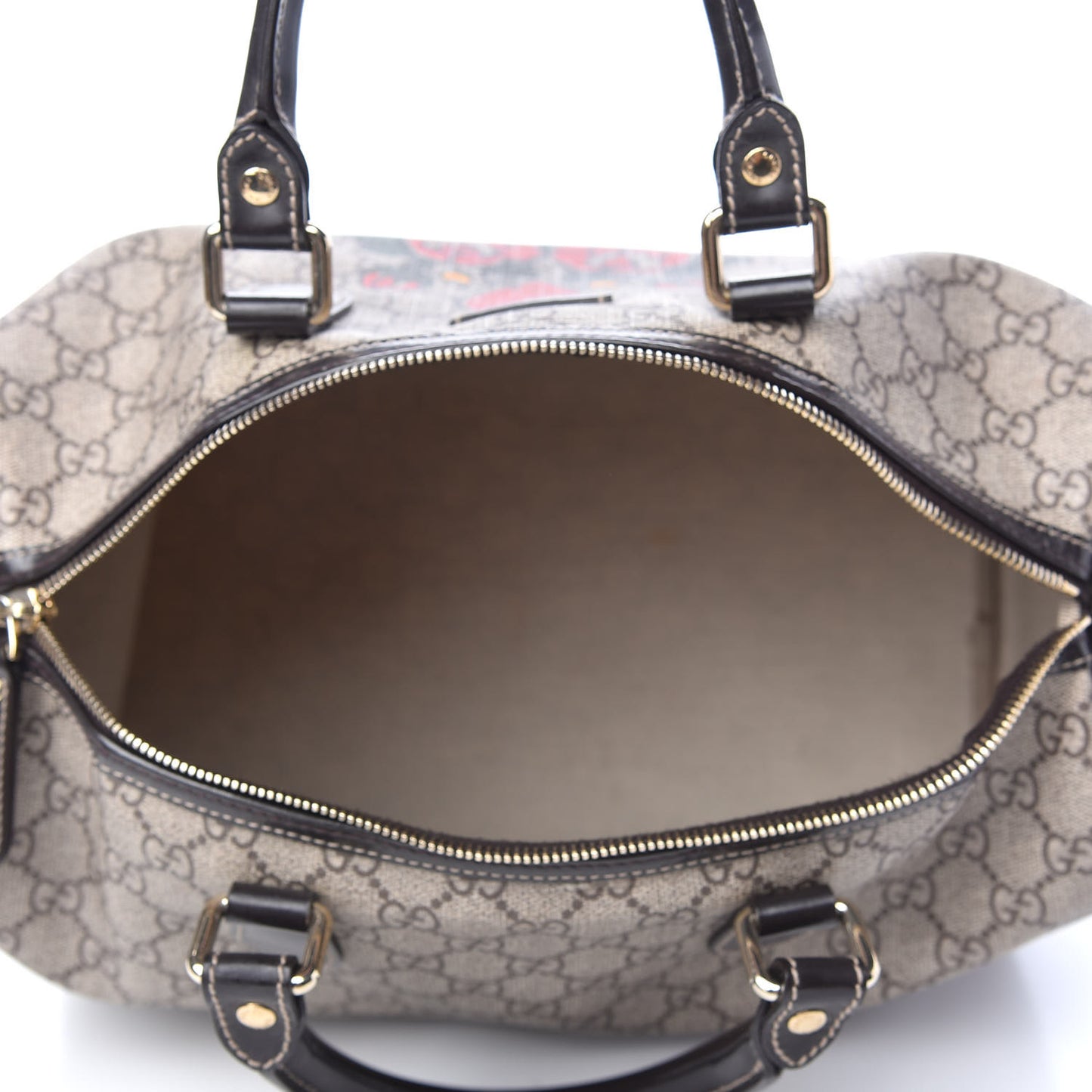 GG Plus Monogram Medium Tattoo Heart Joy Boston Brown