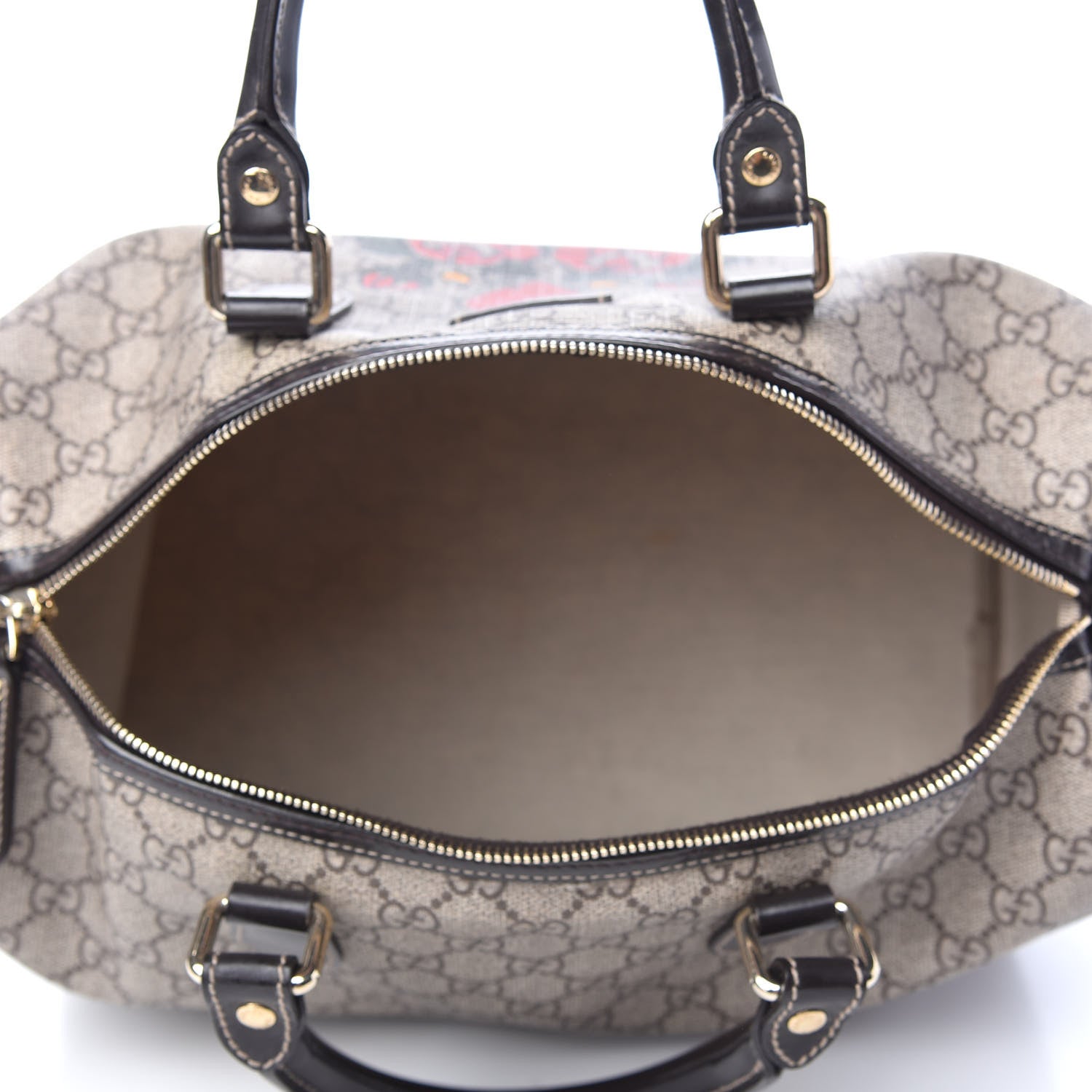 Gucci GG Plus Monogram Medium Tattoo Heart Joy Boston Brown 5 of 11