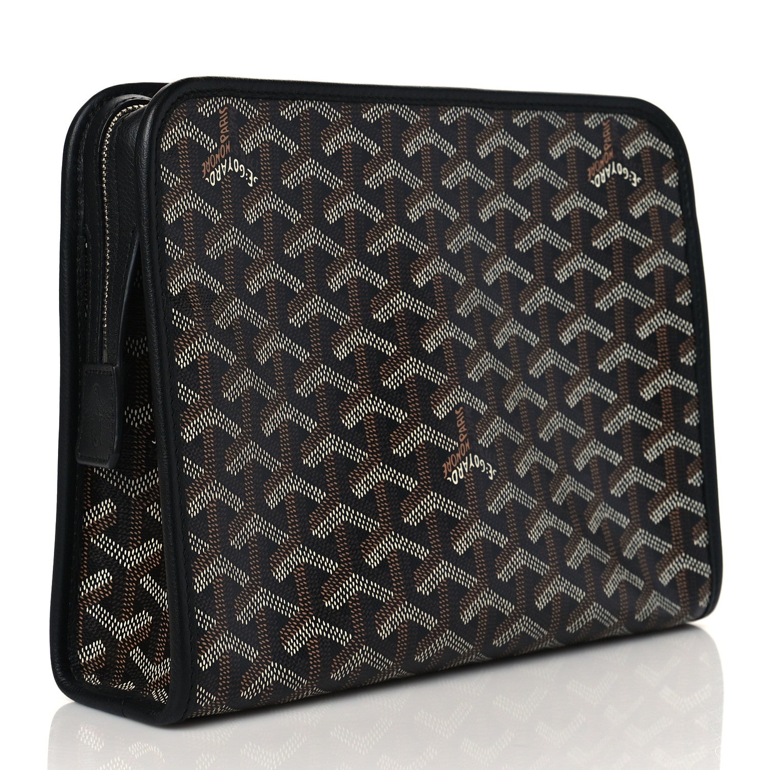 Goyard Goyardine Jouvence MM Toiletry Pouch Black 3 of 9