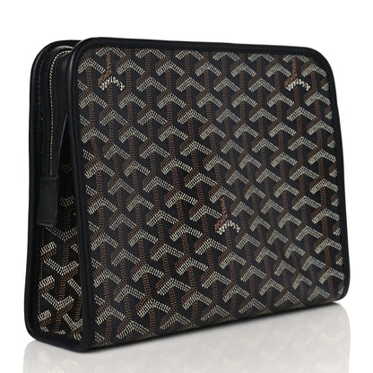 Goyard Goyardine Jouvence MM Toiletry Pouch Black 3 of 9