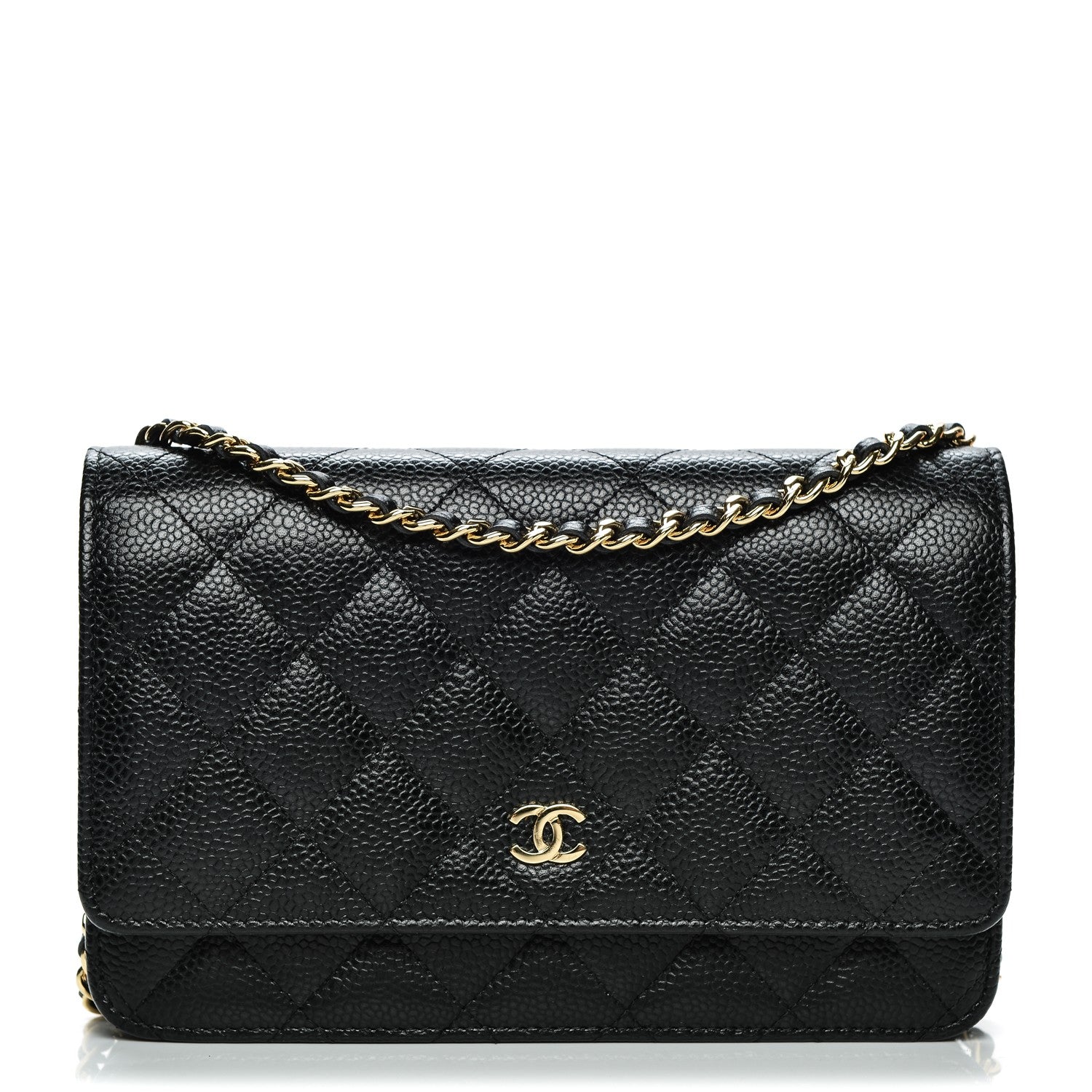 Chanel Caviar Quilted Wallet On Chain WOC Black 1 of 8