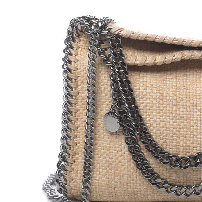 Stella McCartney Raffia Mini Falabella Fold Over Tote Natural 7 of 9