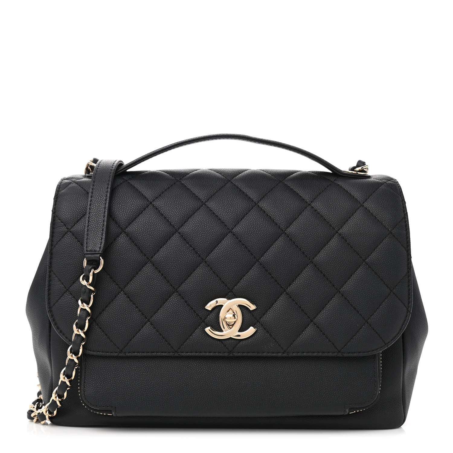 Chanel Caviar Quilted Large Business Affinity Flap Black 1 of 14