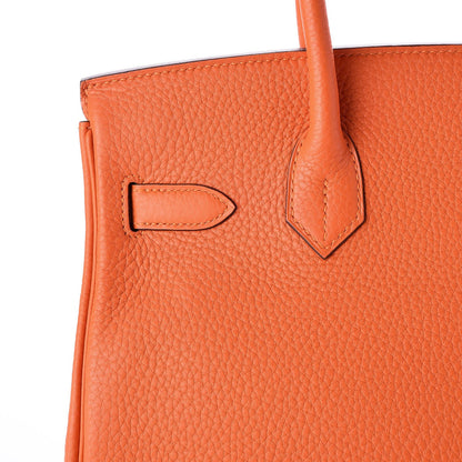 Hermes Taurillon Clemence Birkin 30 Feu 22 of 30