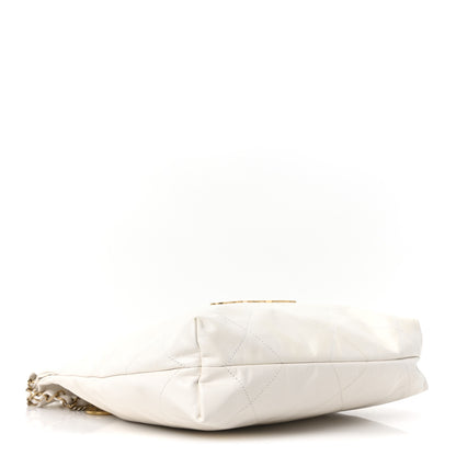 Chanel Shiny Calfskin Quilted Small Chanel 22 White 5 of 11