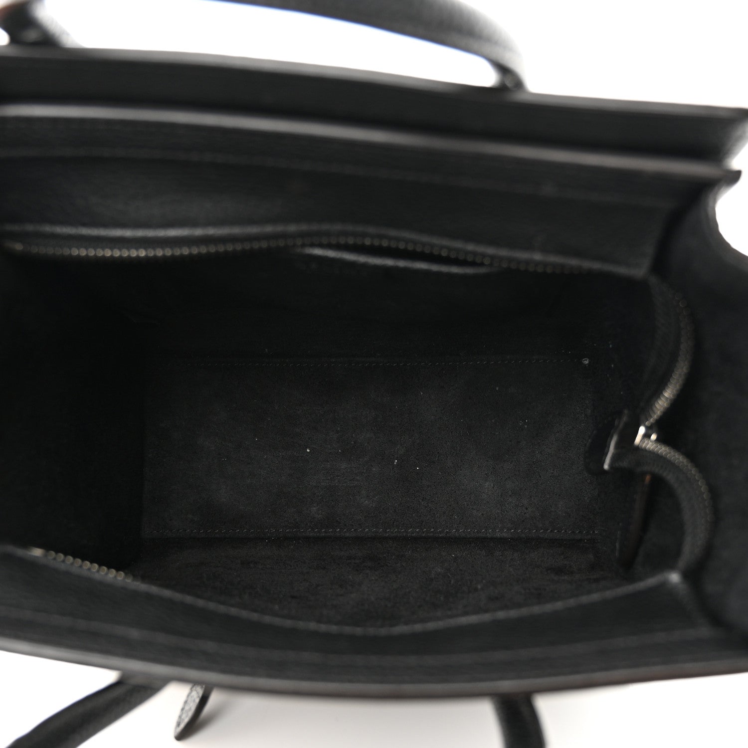 Celine Drummed Calfskin Nano Luggage Black 5 of 17