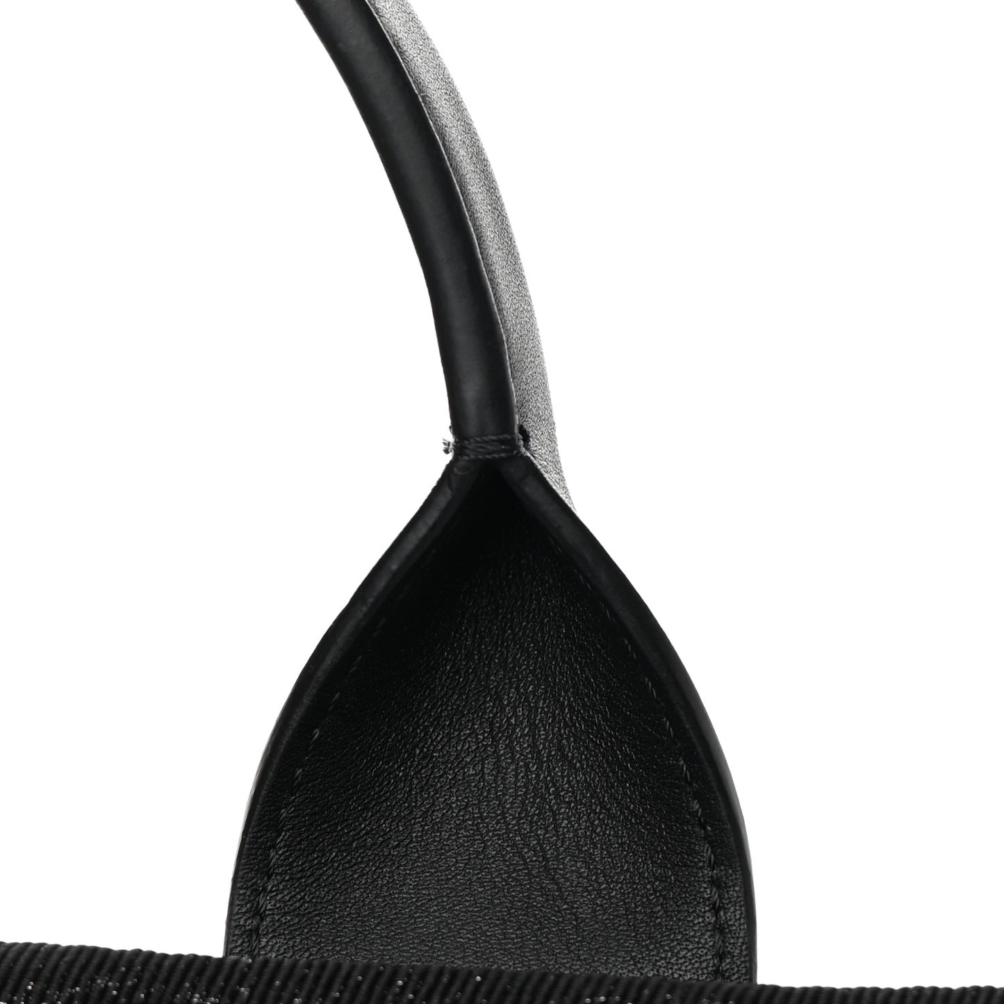 Lurex Boucle Medium Deauville Tote Black