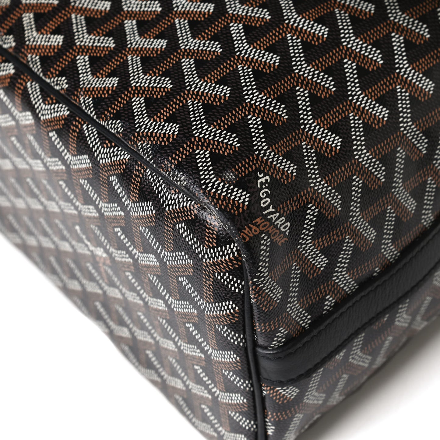 Goyardine Capetien Messenger Bag Black