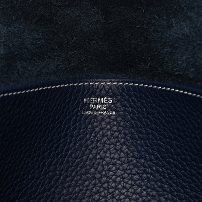 Hermes Taurillon Clemence Halzan 31 GM Bleu Encre 6 of 15
