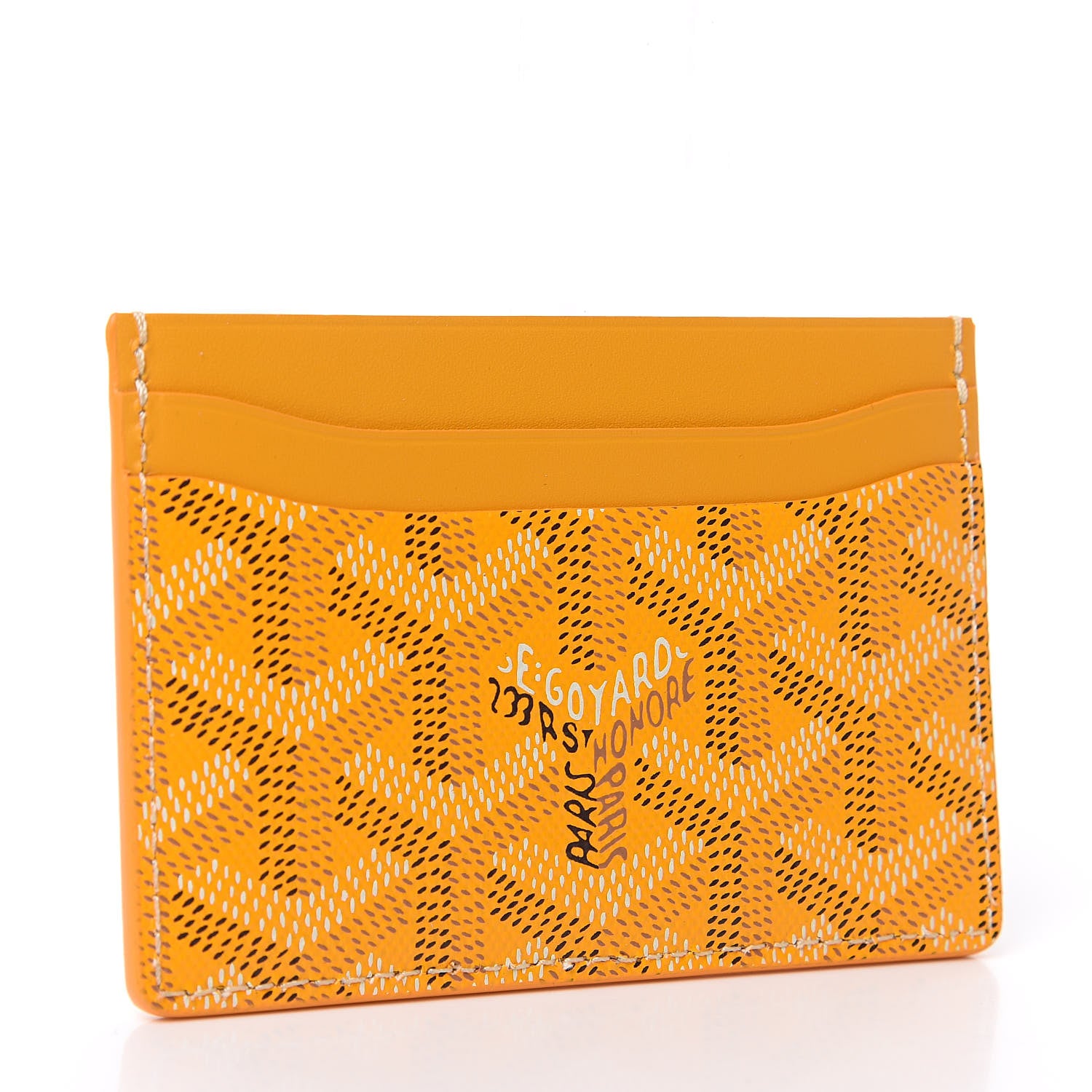 Goyard Goyardine Saint Sulpice Card Holder Yellow 498337
