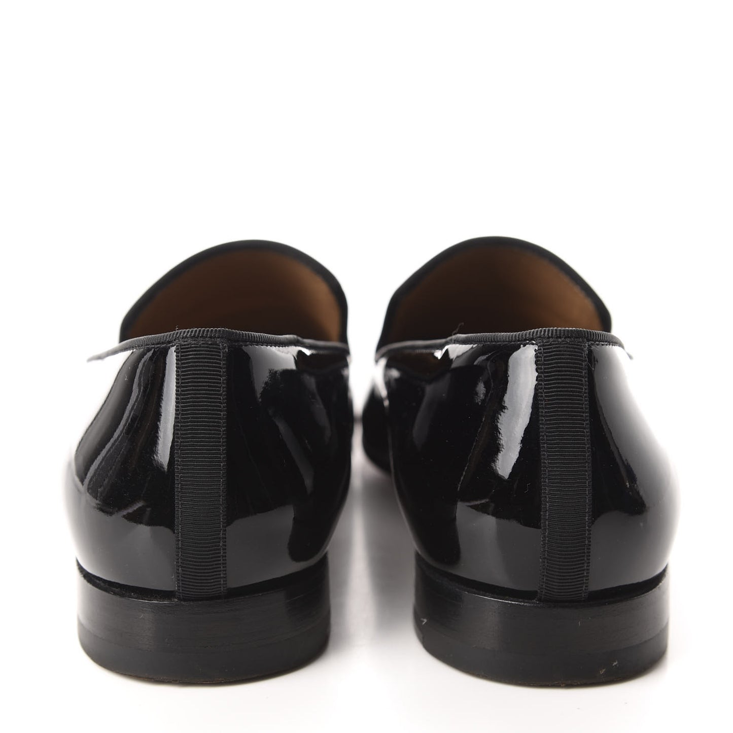 Patent Mens Dandelion Flat Loafers 43 Black