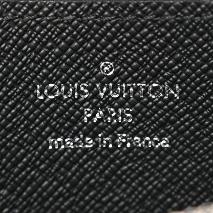 Louis Vuitton Taiga Zippy Coin Purse Vertical Black 6 of 7