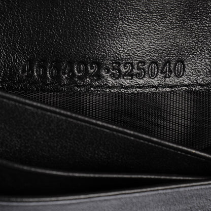 Gucci Calfskin Matelasse GG Marmont Card Case Wallet Black 7 of 8