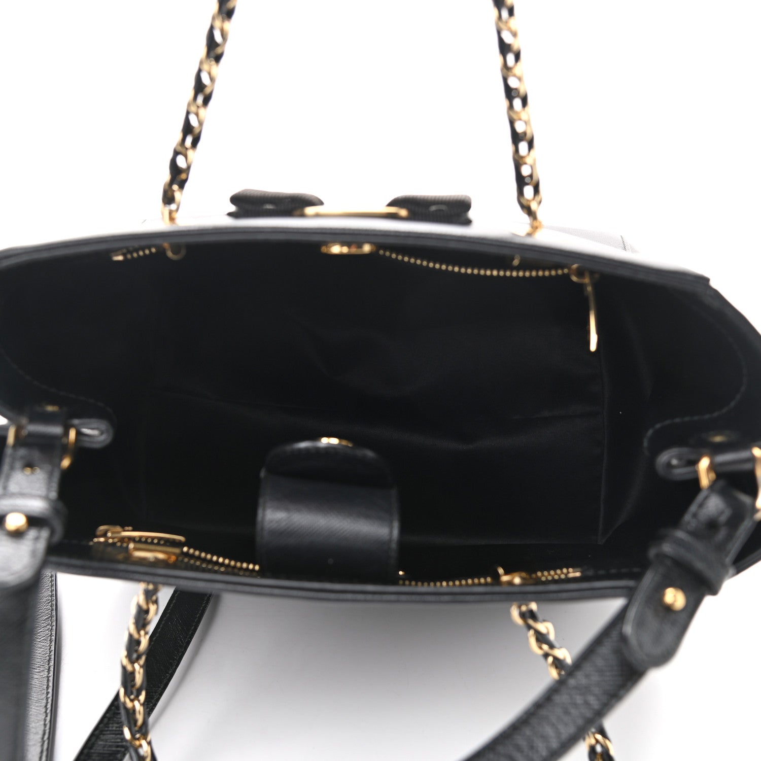 Salvatore Ferragamo Calfskin Vany Bag Black 5 of 10
