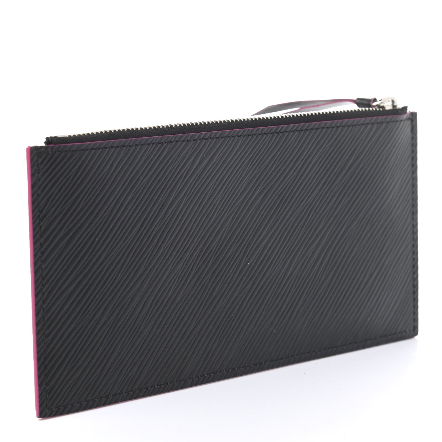 Louis Vuitton Epi Felicie Chain Wallet Zippered Insert Black Hot Pink 3 of 6