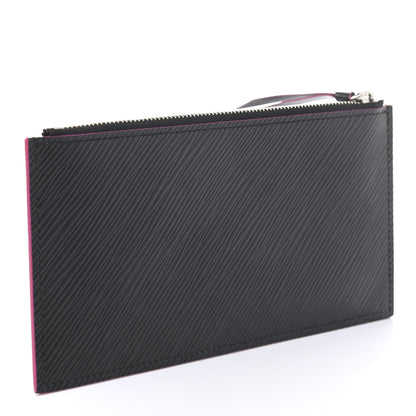 Louis Vuitton Epi Felicie Chain Wallet Zippered Insert Black Hot Pink 3 of 6