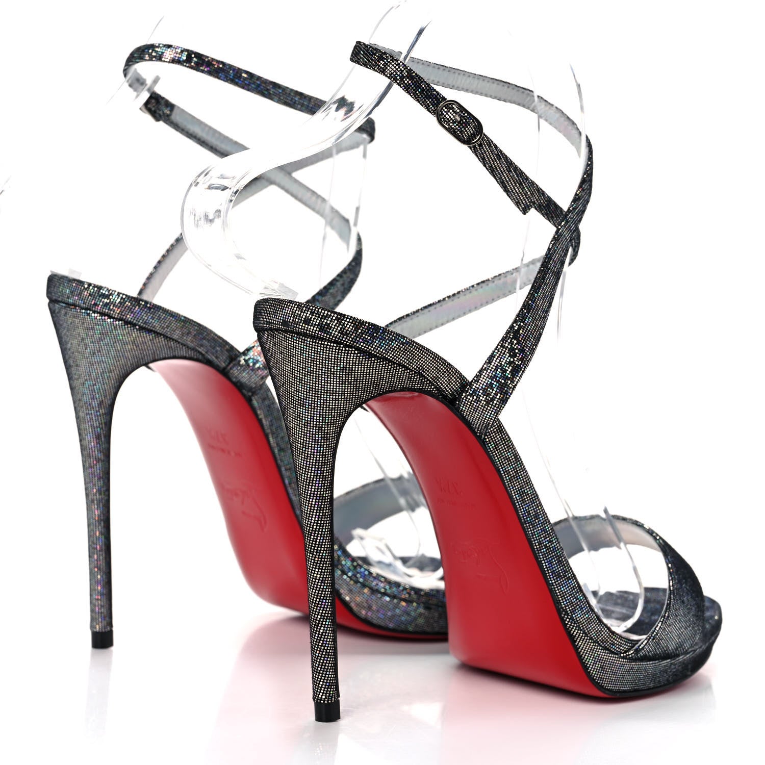 Christian Louboutin Glitter Disco Loubi Queen 120 Sandals 37.5 Multicolor 4 of 8