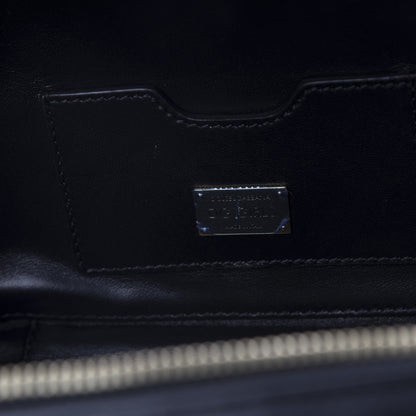 Dolce & Gabbana Nappa Quilted DG Top Handle Bag Black 7 of 8