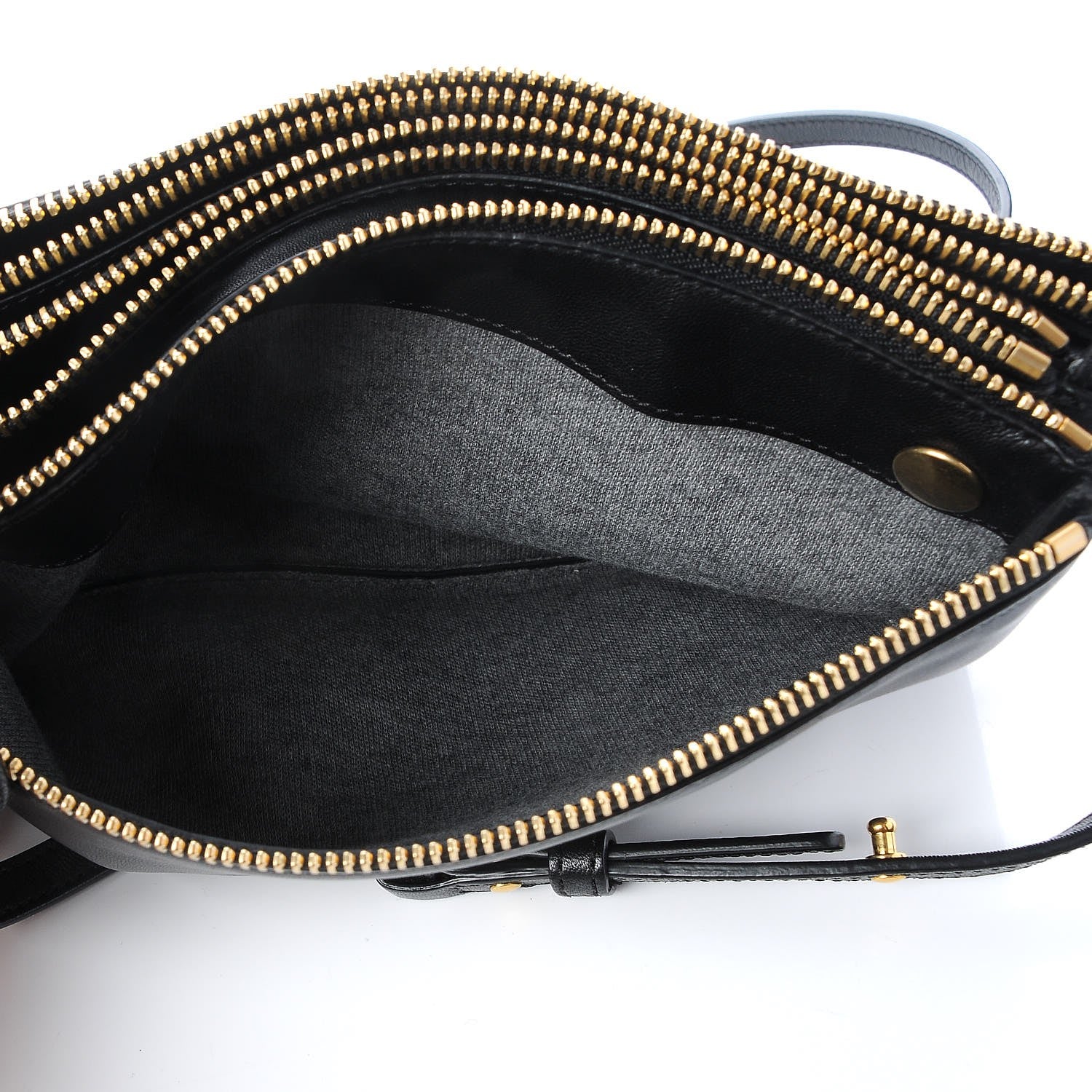 Celine Lambskin Small Trio Crossbody Bag Black 7 of 9