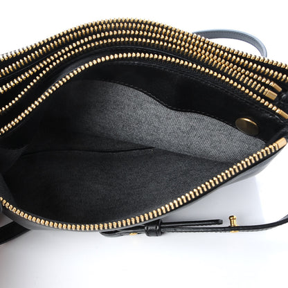Celine Lambskin Small Trio Crossbody Bag Black 7 of 9