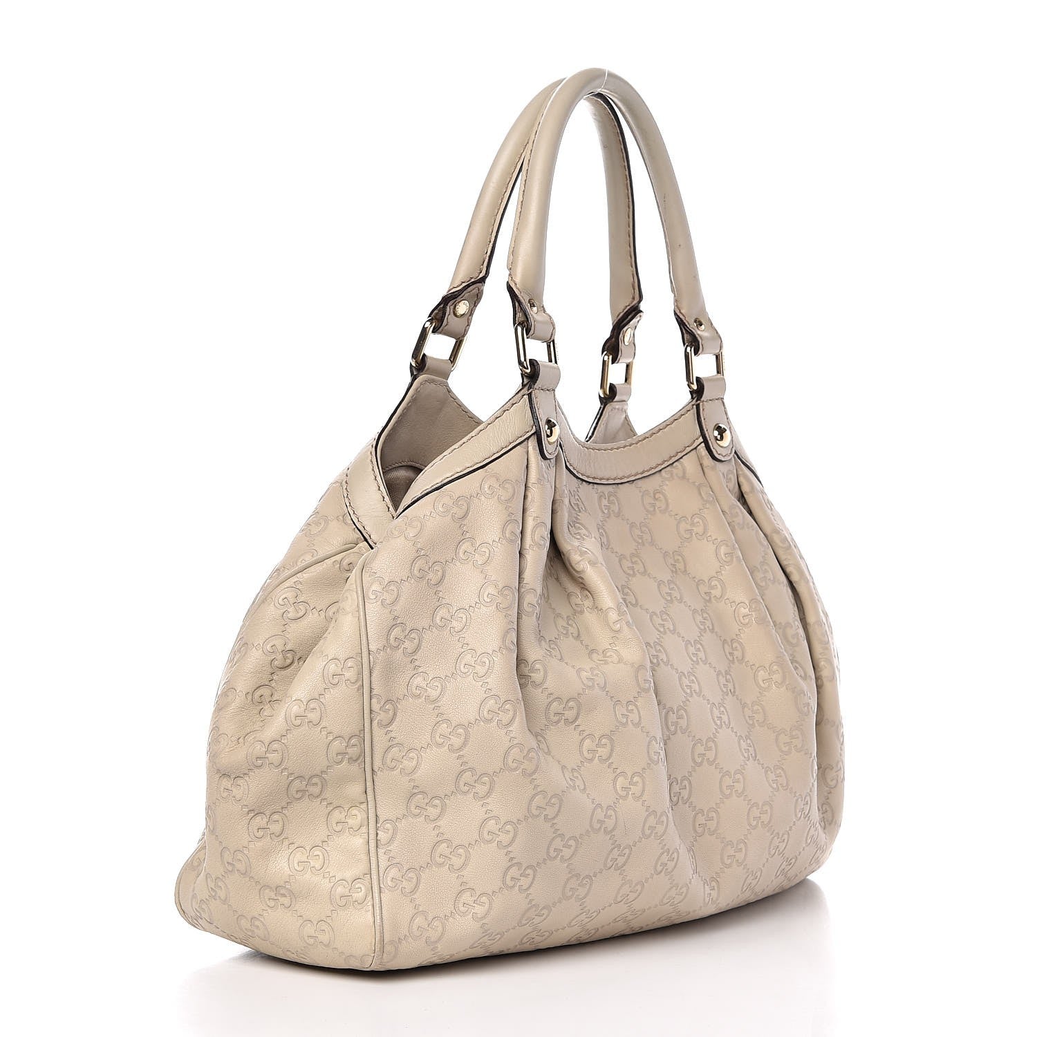 Gucci Guccissima Medium Sukey Tote Mystic White 3 of 7