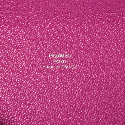 Hermes Chevre Mysore Envelope Trio Wallet Magnolia Ambre Capucine 7 of 9