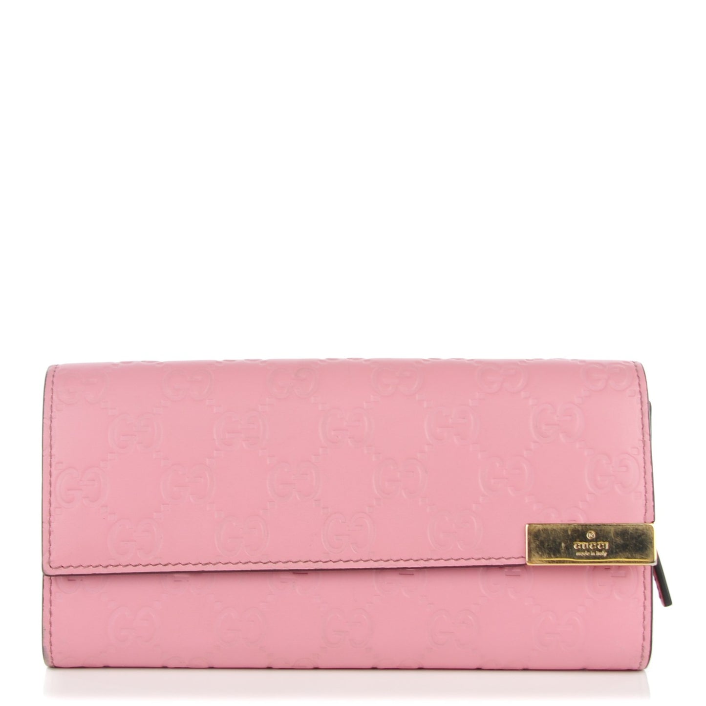 Guccissima Signature Dice Chain Wallet Carmine Rose